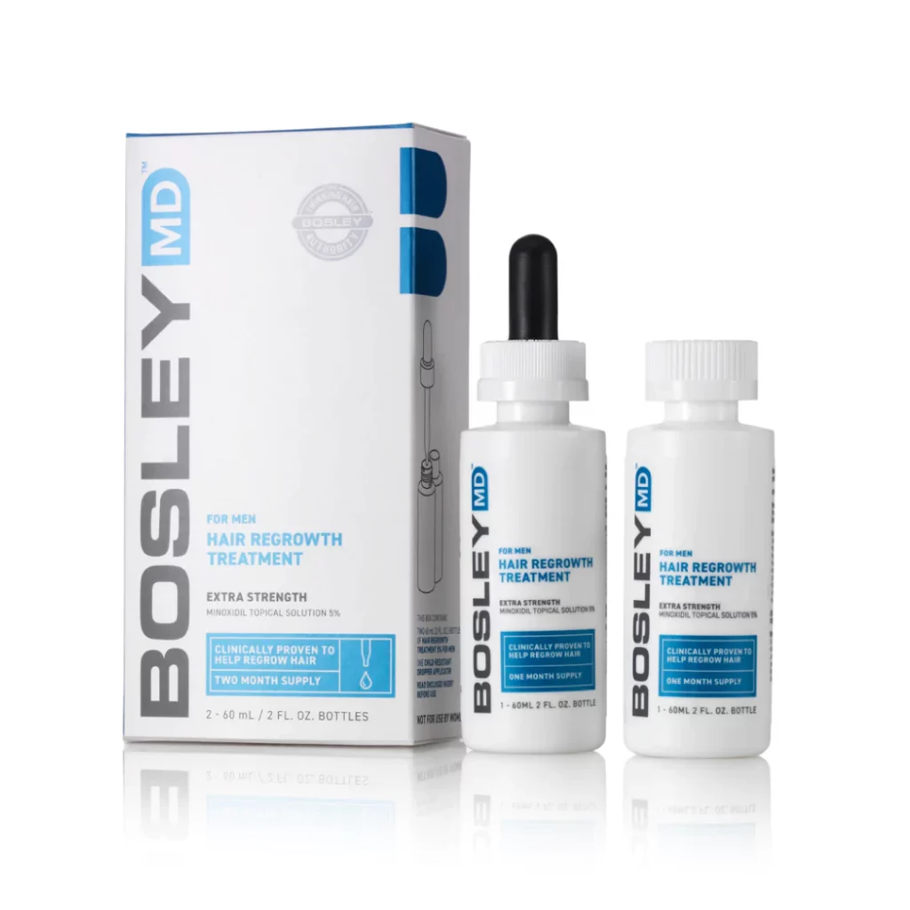 BosleyMD Men's Extra Strength Minoxidil 5% Topical (Gotero)