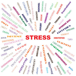 stress and hair loss graphic