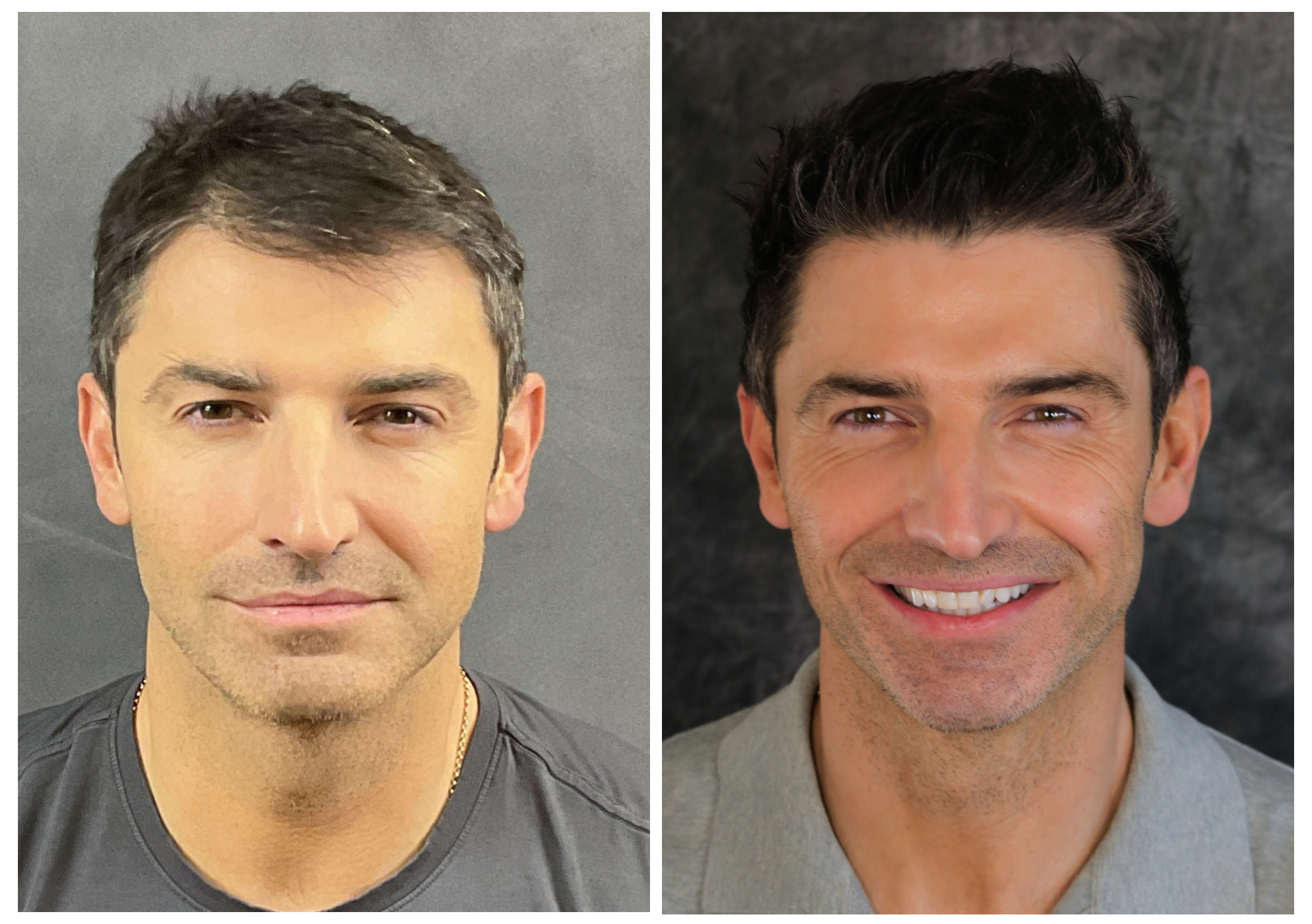 Bosley patient Stuart O. before and after